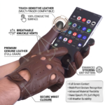 Durel Signature Tech-Touch Leather Driving Gloves - Image 2