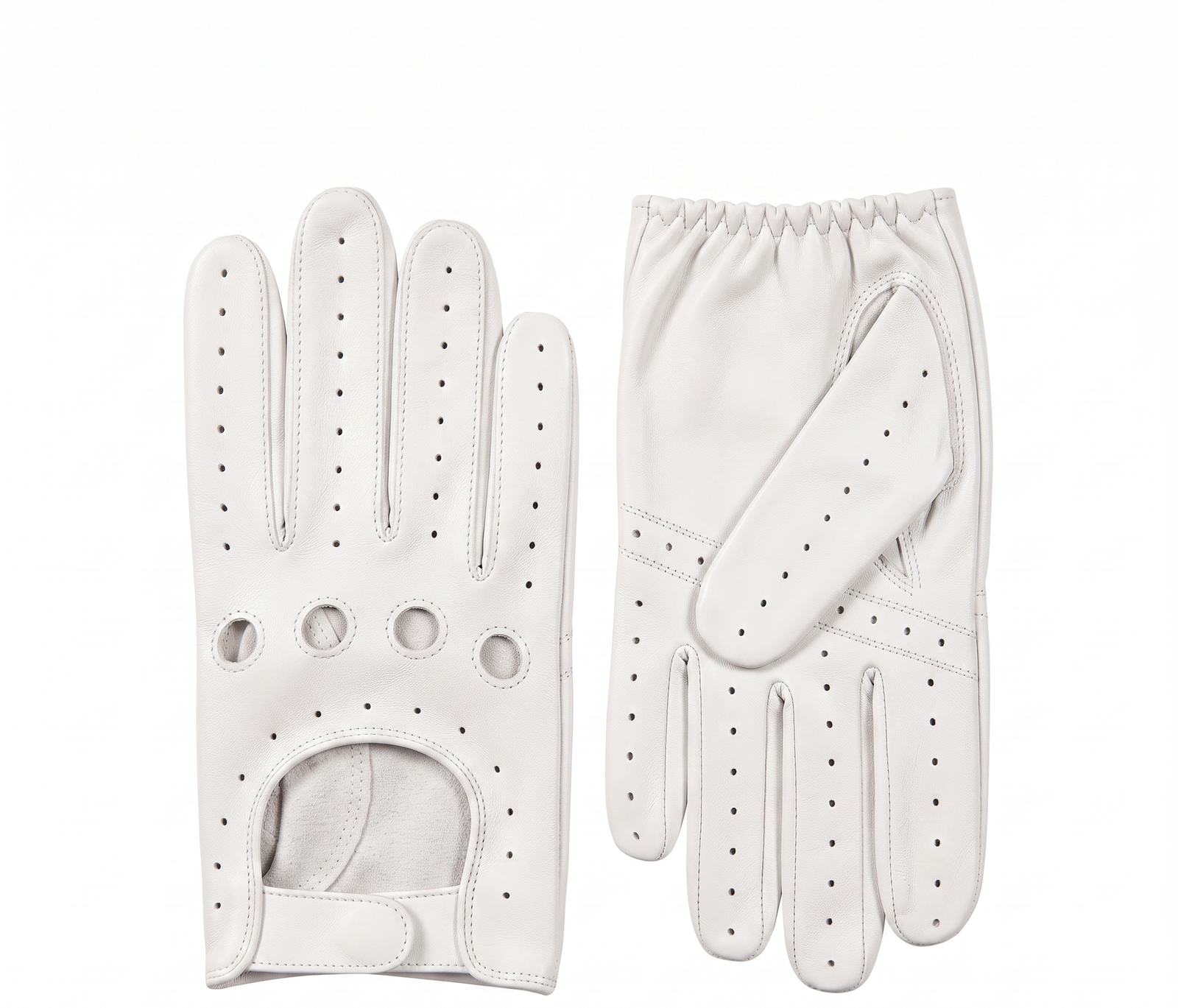 Driving White Gloves Durel Signature Tech-Touch Leather Driving Gloves - Image 1
