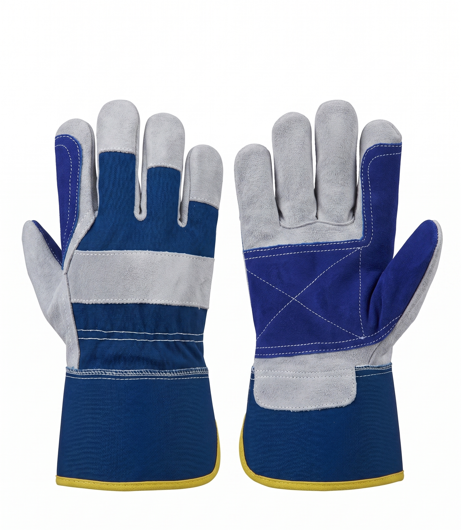 Rigger 2 Cobalt Defender Double-Palm Rigger Gloves (Grey/Blue) - Image 1